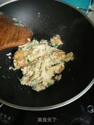 Shrimp Skin. Scrambled Eggs with Green Onions recipe