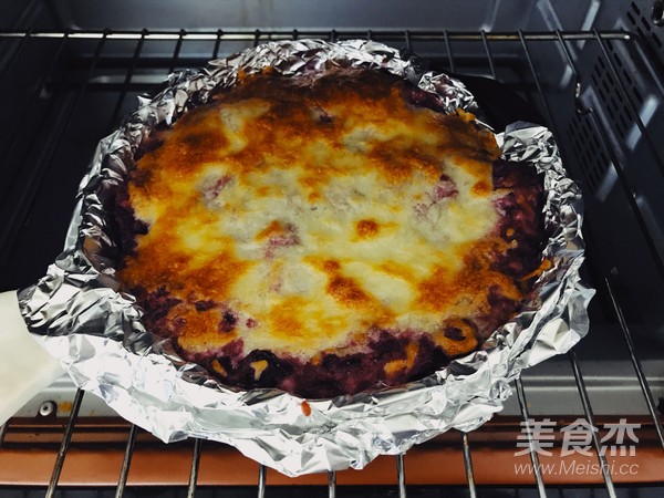 Net Red Snack Cheese Baked Purple Sweet Potato recipe