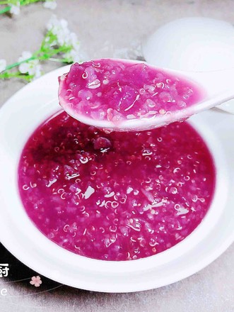 Purple Potato Quinoa Rice Porridge | Tonifying The Spleen and Stomach