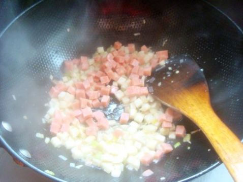 Fried Rice with Sausage and Egg recipe