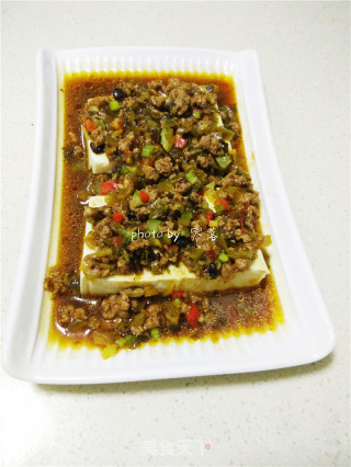 [sichuan] Steamed Tofu with Minced Meat recipe