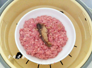 Steamed Meat Cake with Salted Fish recipe