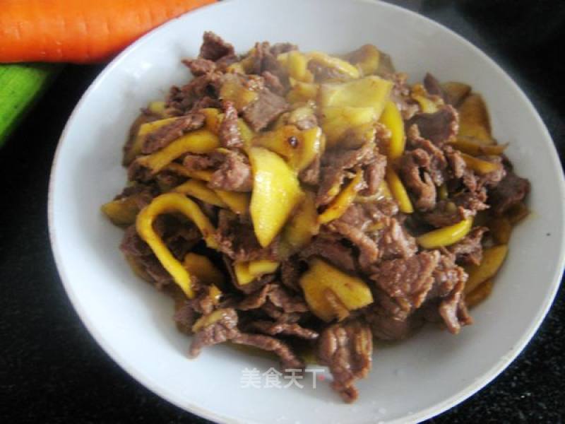 Stir-fried Beef with Mango recipe