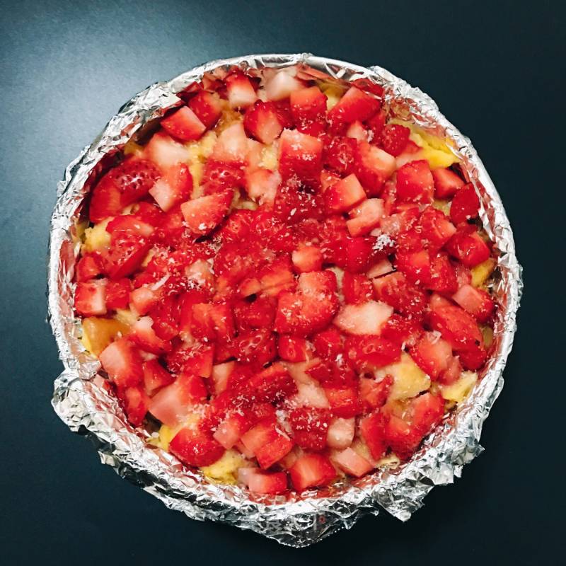 #the 4th Baking Contest and is Love to Eat Festival#apple Strawberry Toast recipe