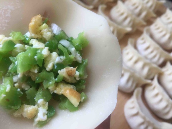 Bitter Gourd and Egg Dumplings recipe