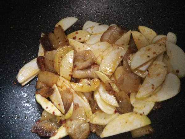 Twice-cooked Pork Fried High Bamboo Shoots recipe