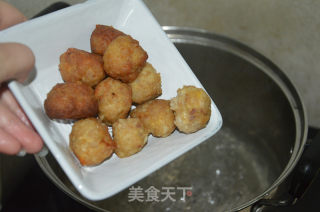 Vegetables, Vermicelli and Meatball Soup recipe