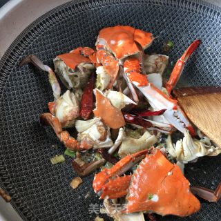 Fried Sea Crab with Edamame recipe