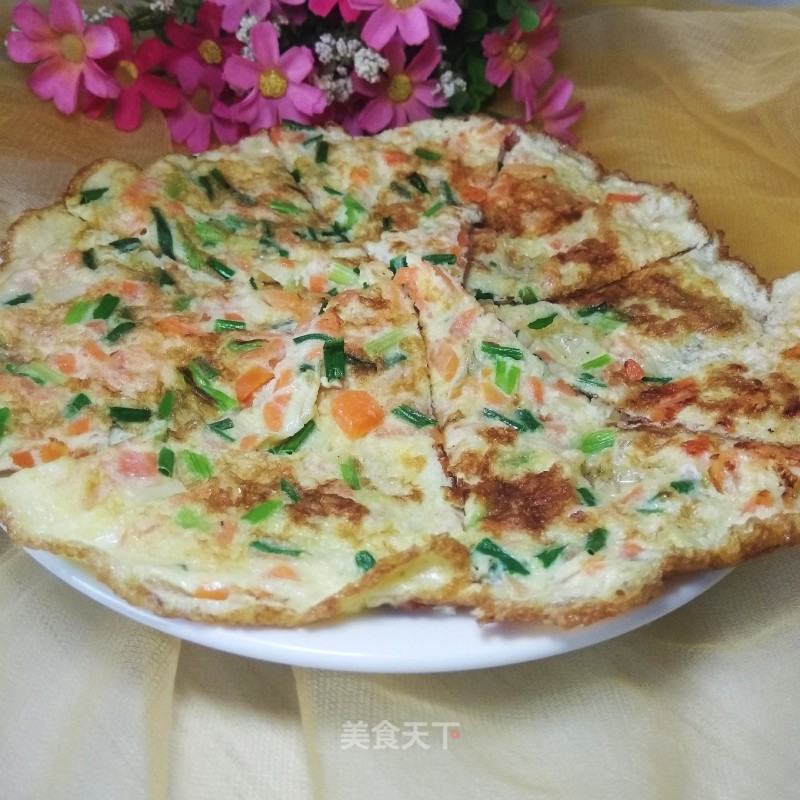 Fried Eggs with Carrots and Shallots recipe