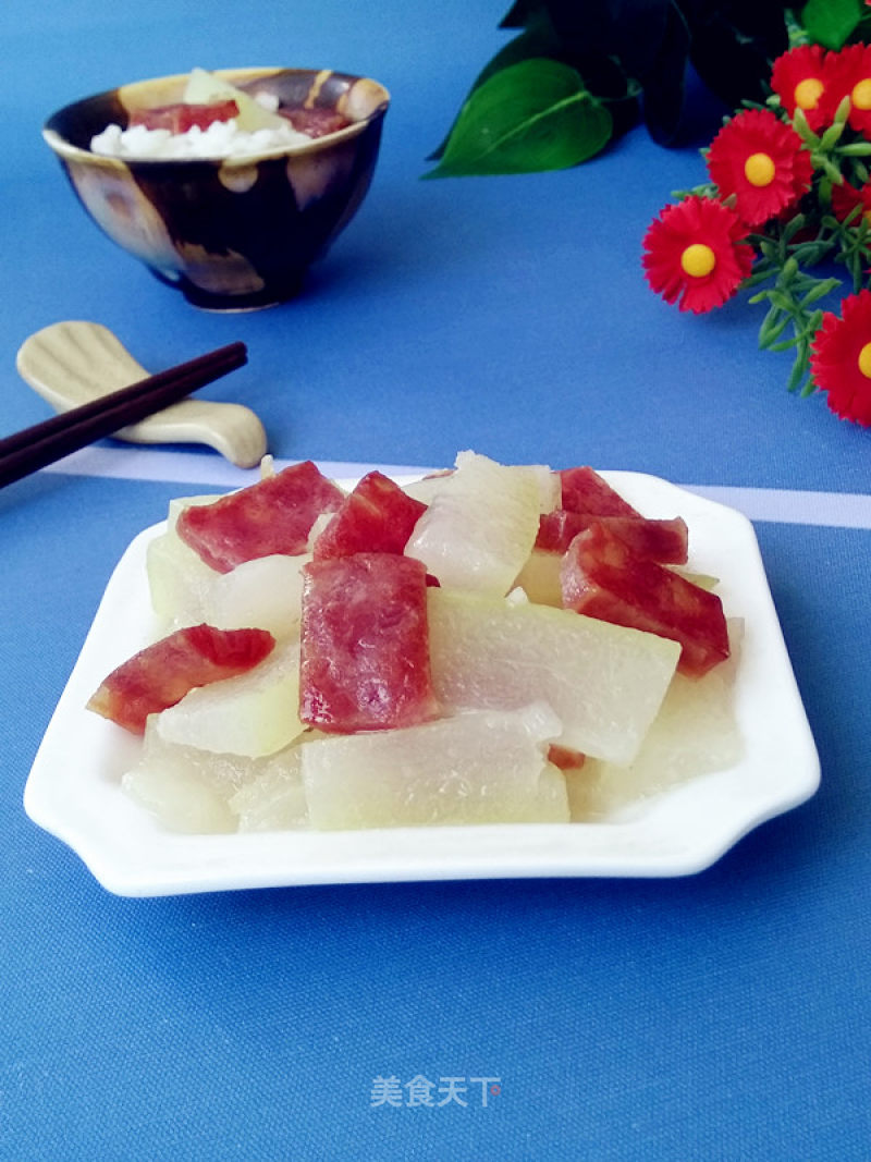 Sausage Roasted Winter Melon recipe