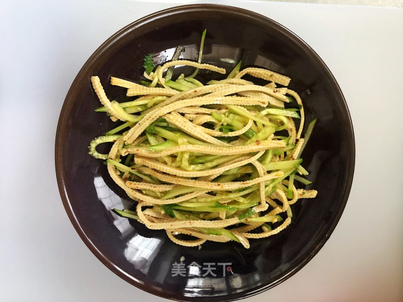 Cucumber Mixed with Bean Slices🥒 recipe