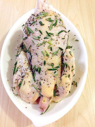 World Cup Roasted Spring Chicken with Lemon Sauce and Herbs recipe