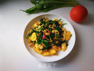 #团圆饭#scrambled Eggs with Spinach recipe