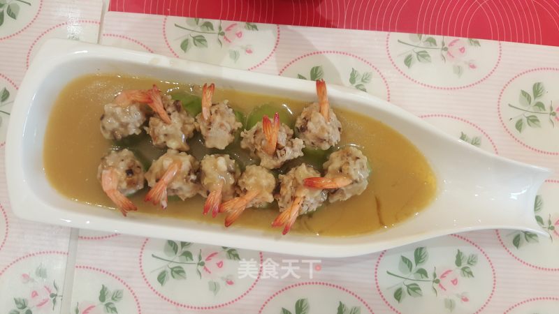 Jiwei Shrimp Stuffed Loofah recipe