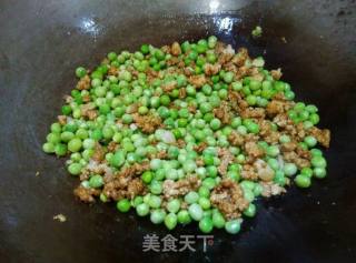 Grilled Pea Rice with Minced Meat recipe