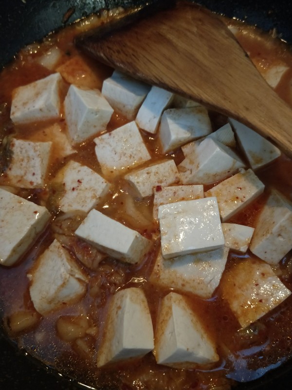 Spicy Cabbage Stewed Tofu recipe