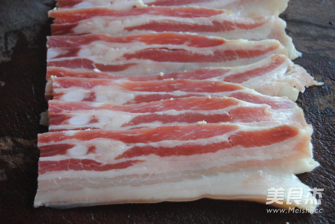 Steamed Bacon and Jade recipe