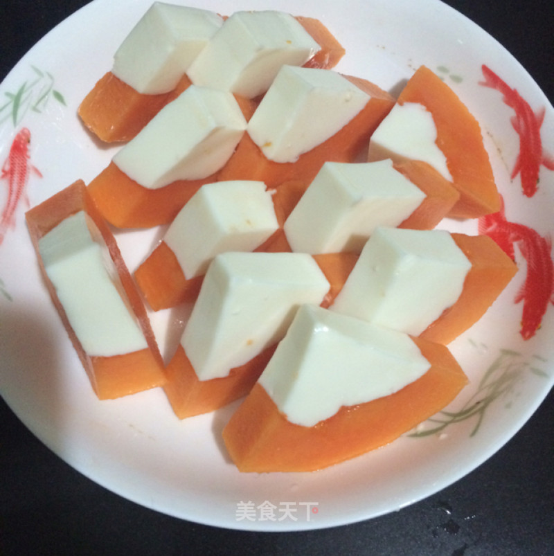 Papaya Coconut Milk Milk Jelly recipe