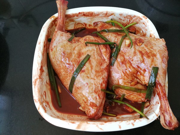 Roasted Duck Leg with Southern Milk Honey Sauce recipe