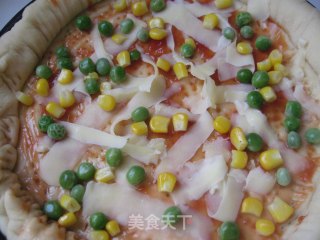Seafood Ham Pizza recipe