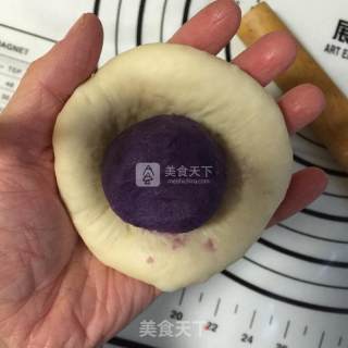 Purple Sweet Potato Bread Roll recipe