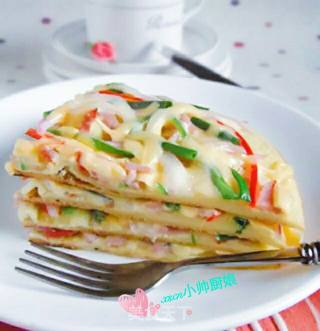 Vegetable Colorful Pizza Quiche recipe