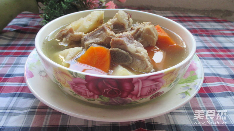 Stewed Pork Ribs with Sweet Potato and Carrot recipe