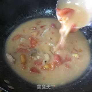 #trust之美#tomato Milk Stewed Noodles recipe