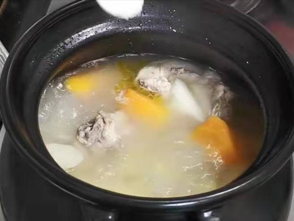 Potato and Yam Chicken Soup recipe