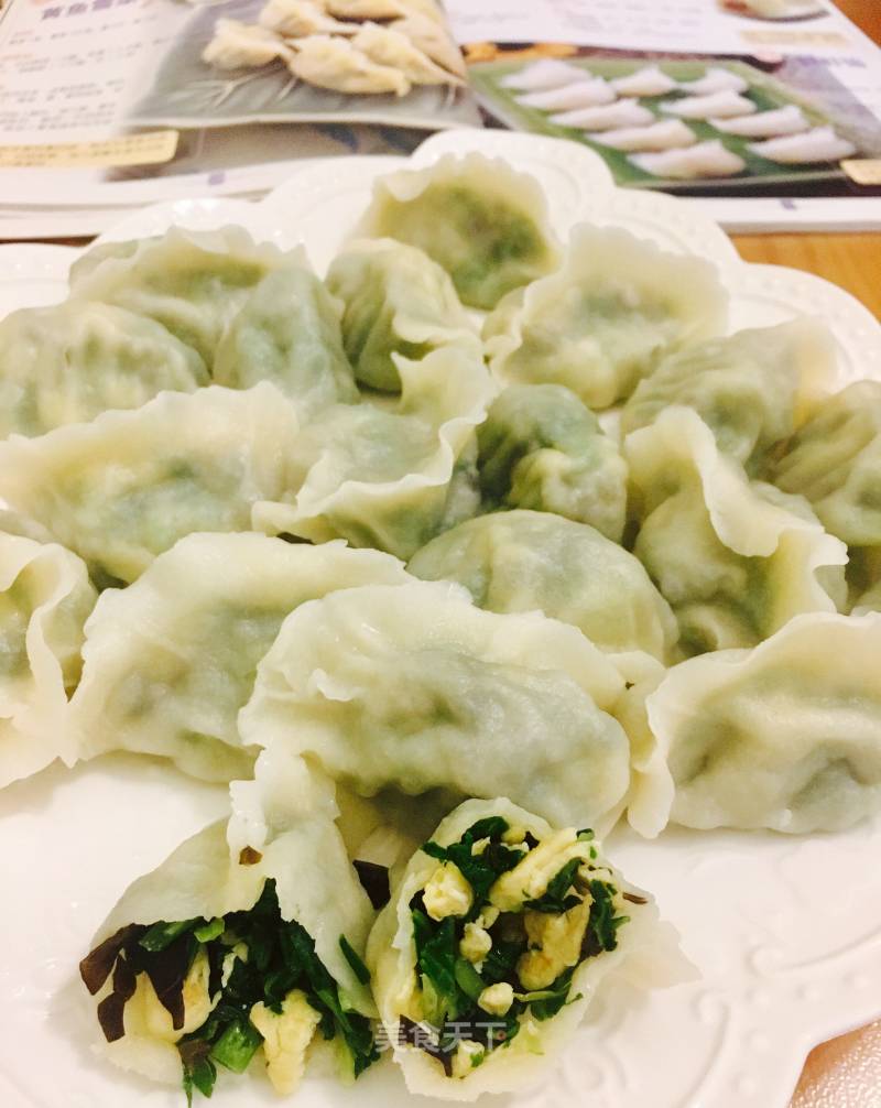 Chinese Cabbage and Egg Dumplings recipe