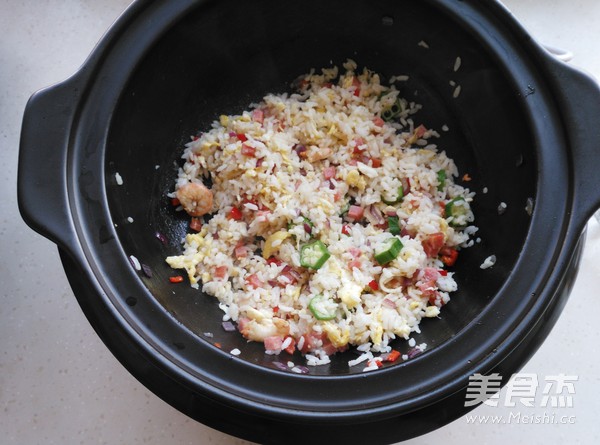 Fried Rice with Eagle Claw Shrimp and Gumbo recipe