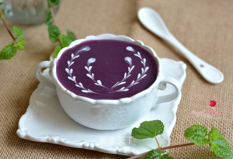 Purple Sweet Potato Glutinous Rice Paste recipe