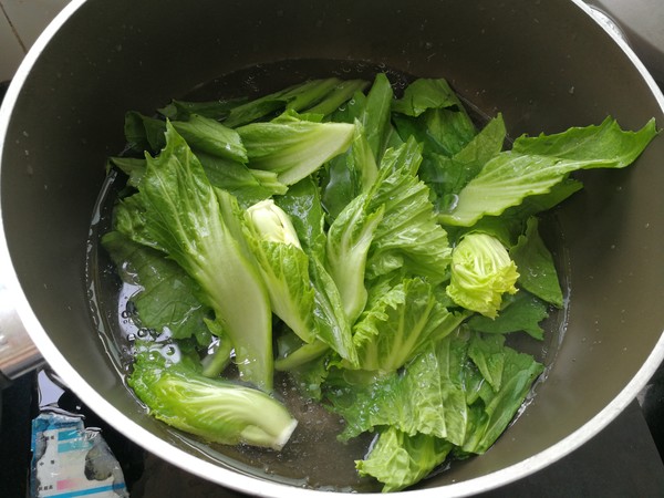 Ginger Mixed with Mustard Greens recipe