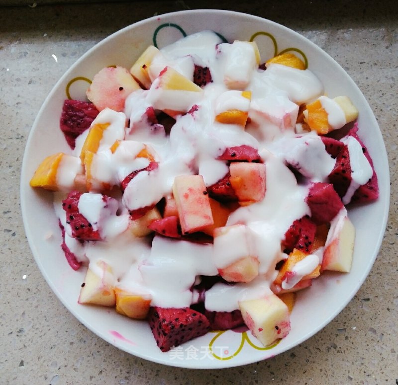 Yogurt Mixed with Fruit recipe