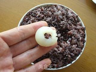 Black Glutinous Rice Lychee Buckle recipe