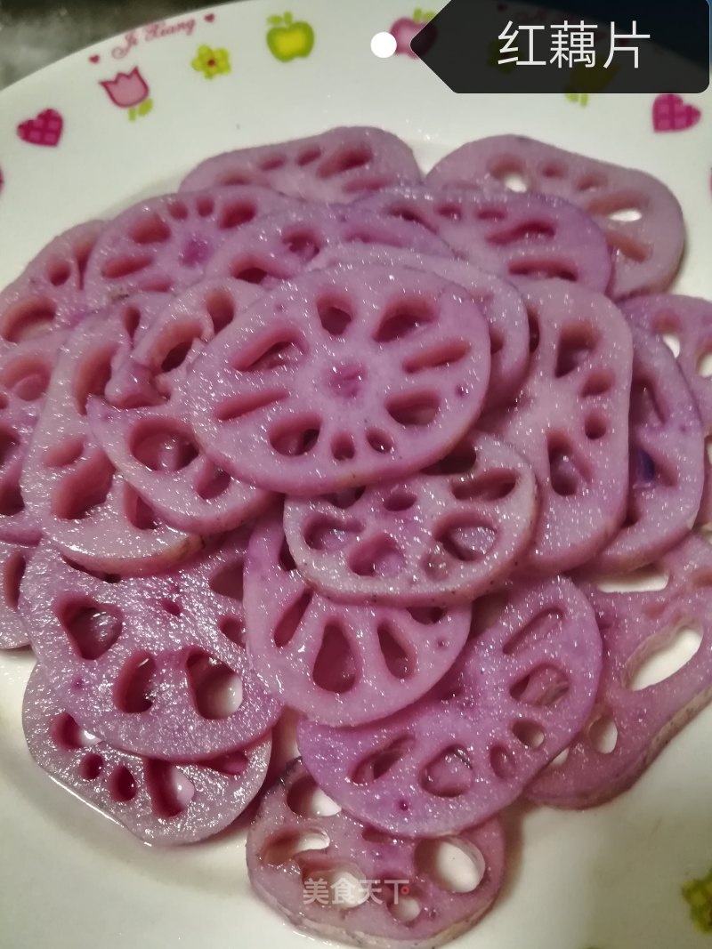 Red Lotus Root Slices recipe