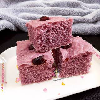 Red Date and Purple Sweet Potato Evaporated Cake recipe