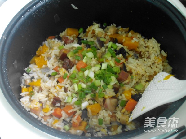 Pumpkin and Savory Braised Rice recipe
