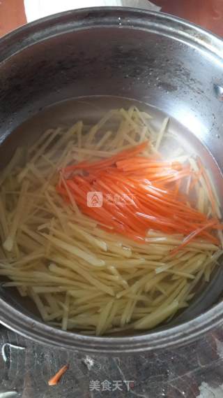 Sweet and Sour Appetizing Shredded Potatoes recipe
