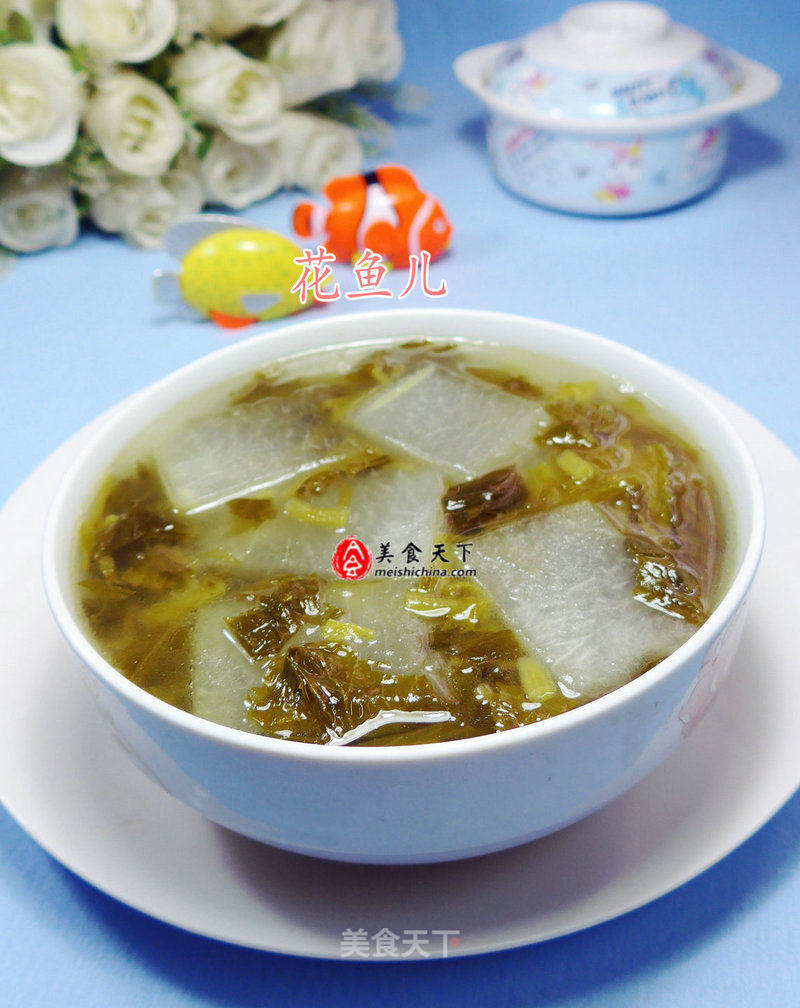 Winter Melon Soup with Pickled Vegetables recipe