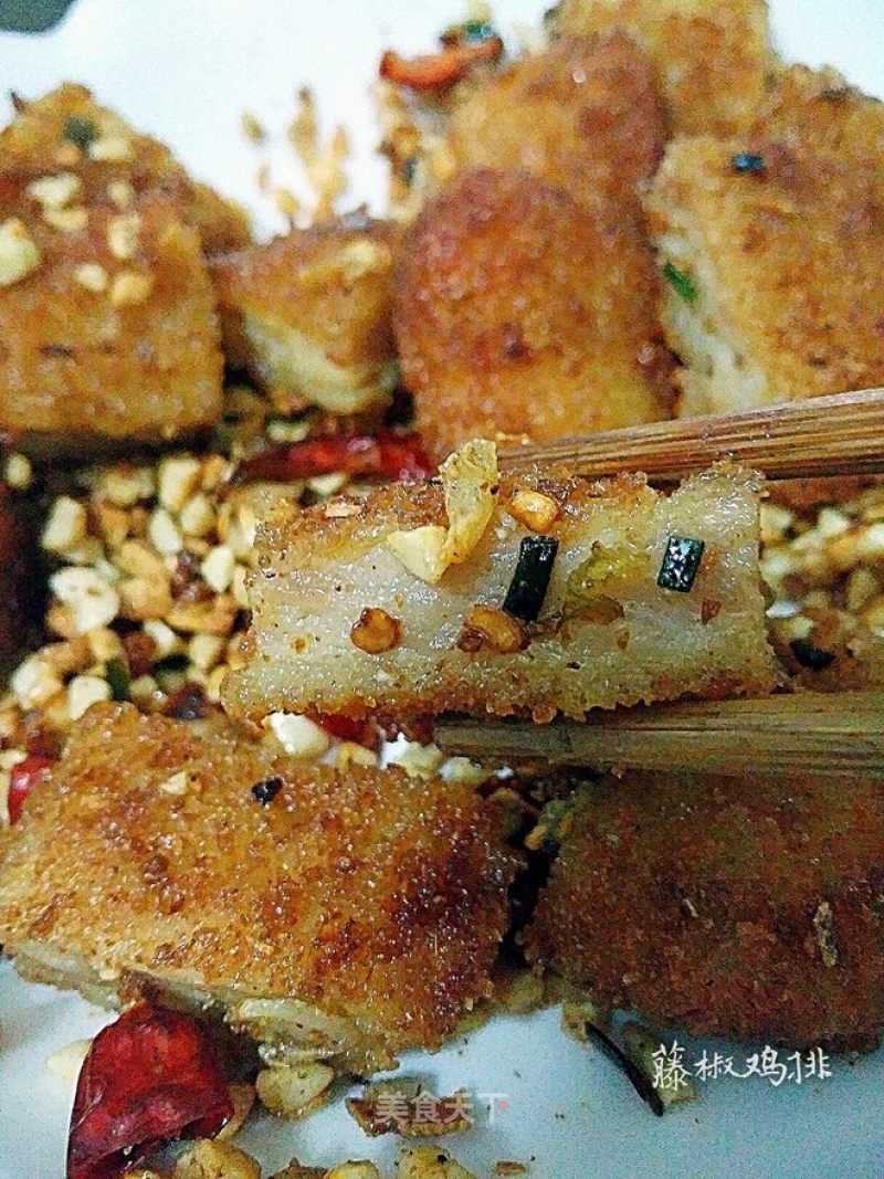 Tender and Fragrant Rattan Pepper Chicken Steak on The Outside recipe
