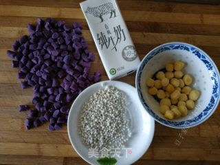 Dessert Milk Taro Balls recipe