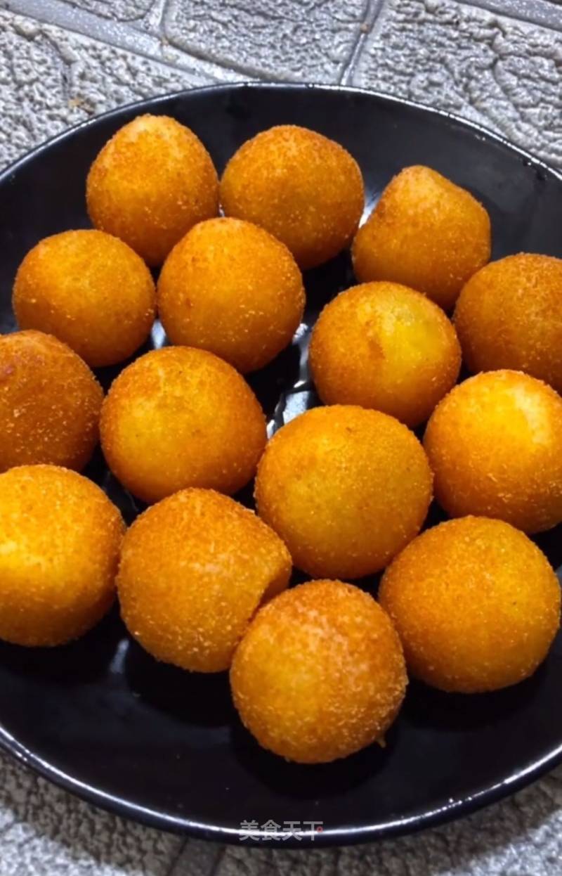 Sweet Potato and Purple Sweet Potato Balls recipe