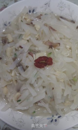 The Favorite of Office Workers-roasted White Jade Radish with Scallops recipe