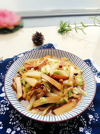 Stir-fried Pork with Dried Cabbage recipe