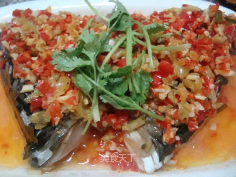 [hunan Cuisine] Fish Head with Chopped Pepper recipe