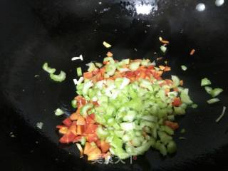 Scrambled Eggs with Celery and Carrots recipe