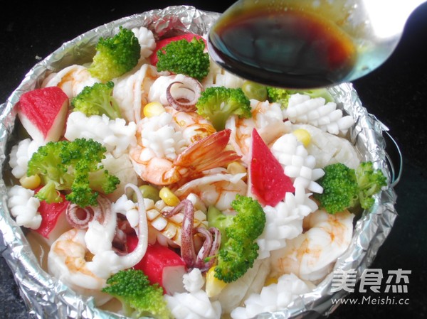 Steamed Seafood Tofu recipe