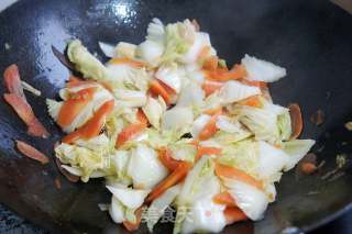 Stir Fried Carrots with Cabbage recipe