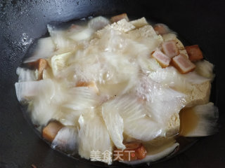 Frozen Tofu Stewed with Cabbage recipe